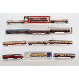 German N Gauge Trans Europ Express and Other Coaching Stock, various examples Trans Europ Express in