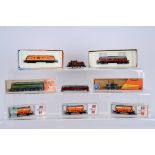 Continental Outline N Gauge Diesel Locomotives, four boxed/cased examples, Roco 23288.2 Spanish