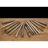 A group of fifteenth vintage silver and plated pencils, AF, including a silver Baker Mascot in