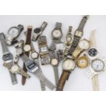 A large collection of watches, AF, mostly fashion quartz watches and most for spares and repairs