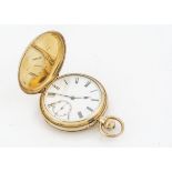 A 1940s 18ct gold full hunter pocket watch from Charles Frodsham, 50mm wide, 101g, hallmarked to