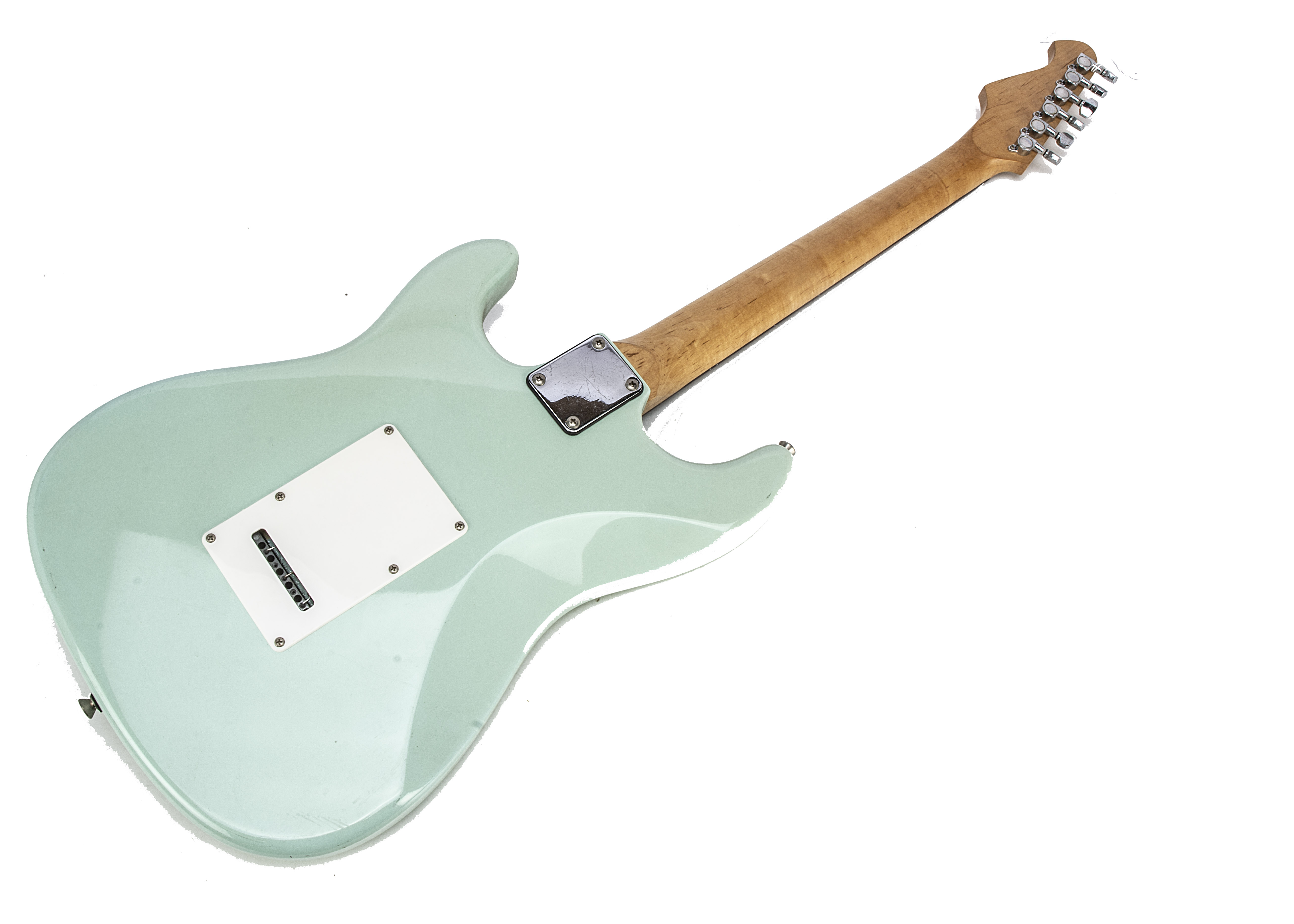 Electric Guitar / Rocktron Combo, an Aria STG-series Electric Guitar, light blue with sticker - Image 2 of 4