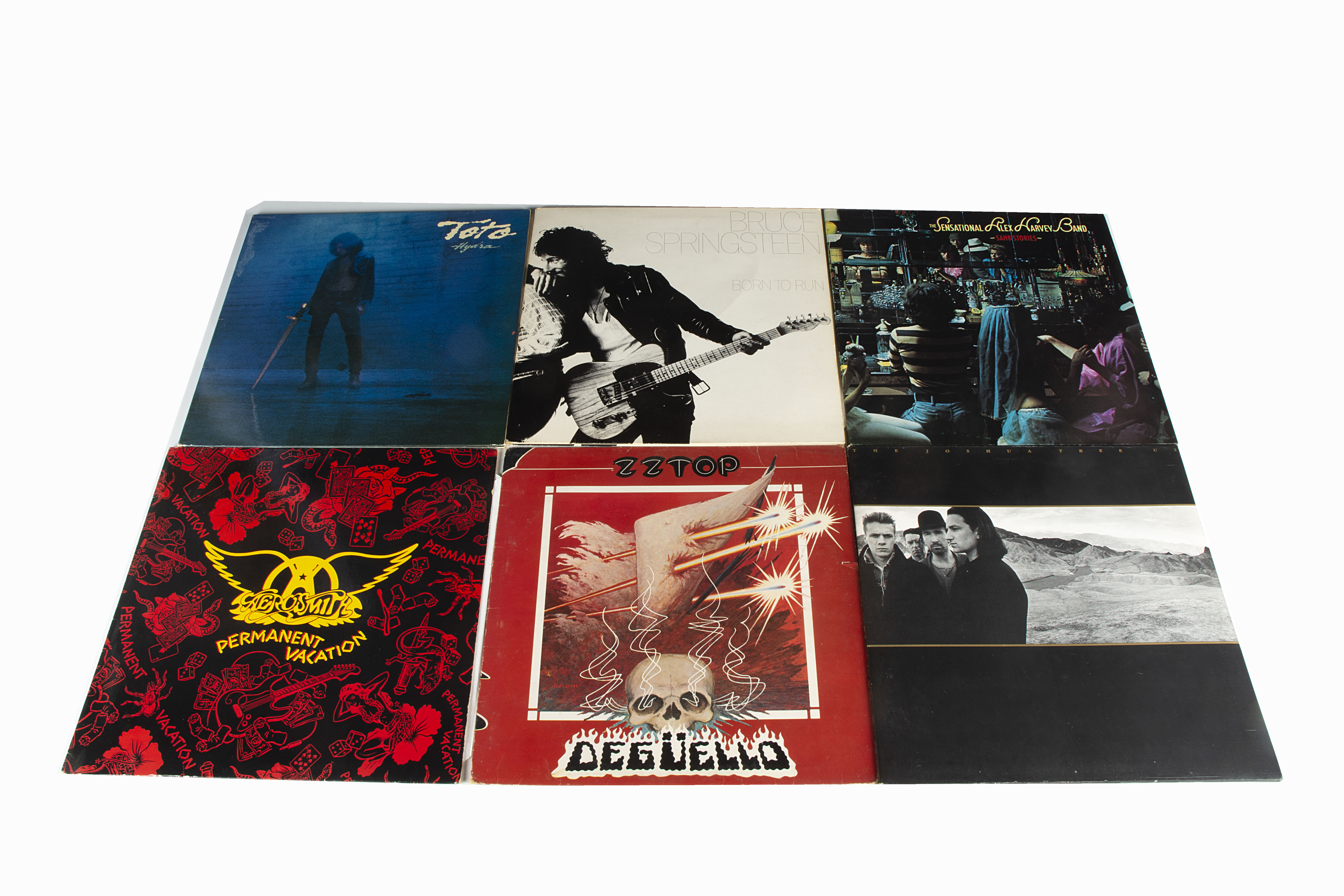 Rock LPs, approximately sixty-five albums of mainly Rock with artists including David Bowie, Van