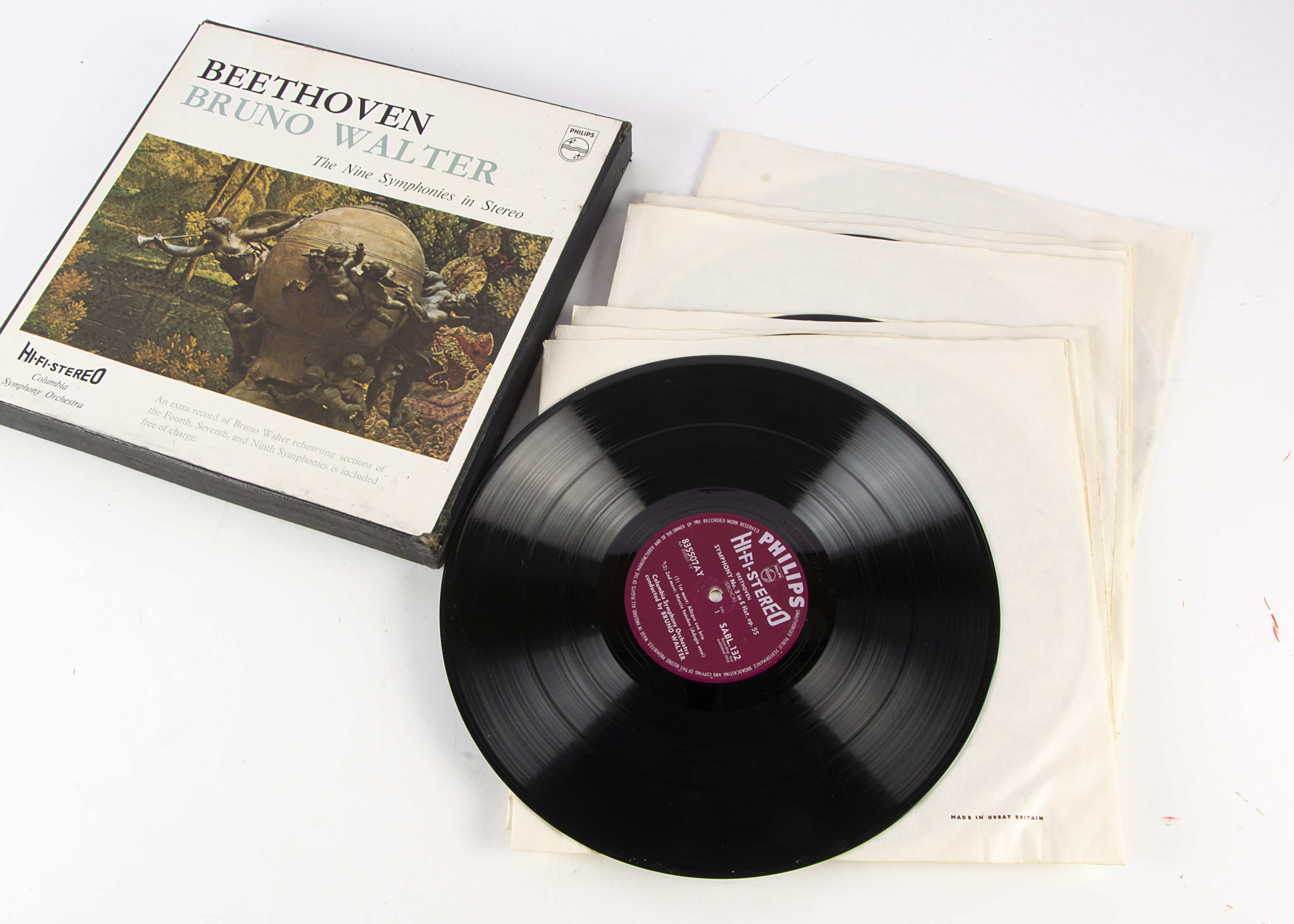 Beethoven / Bruno Walter Box Set, Beethoven - The Nine Symphonies 8 LP Box Set - Original UK