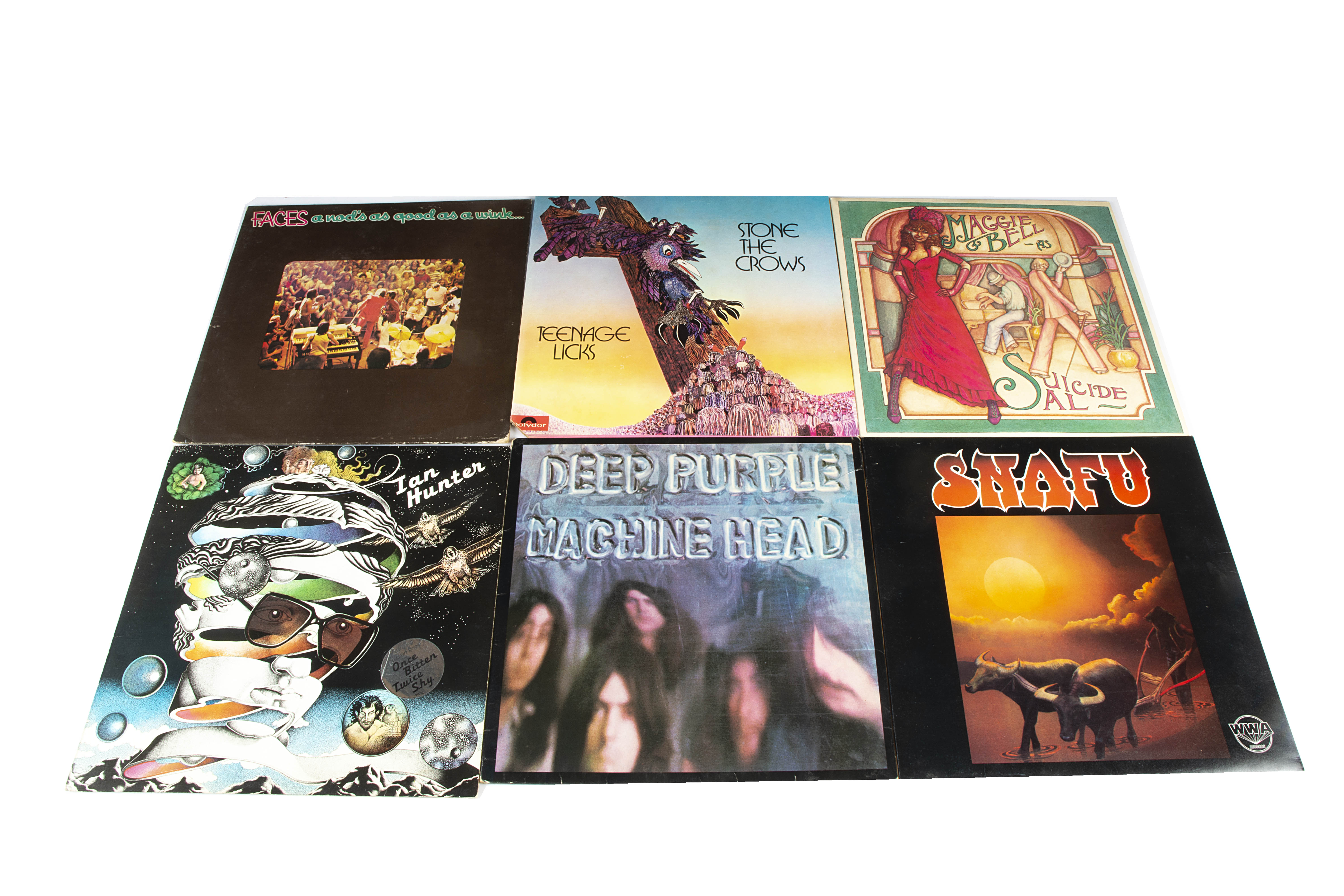 Heavy Rock LPs, sixteen albums of mainly Heavy Rock / Prog with artists comprising Deep Purple,