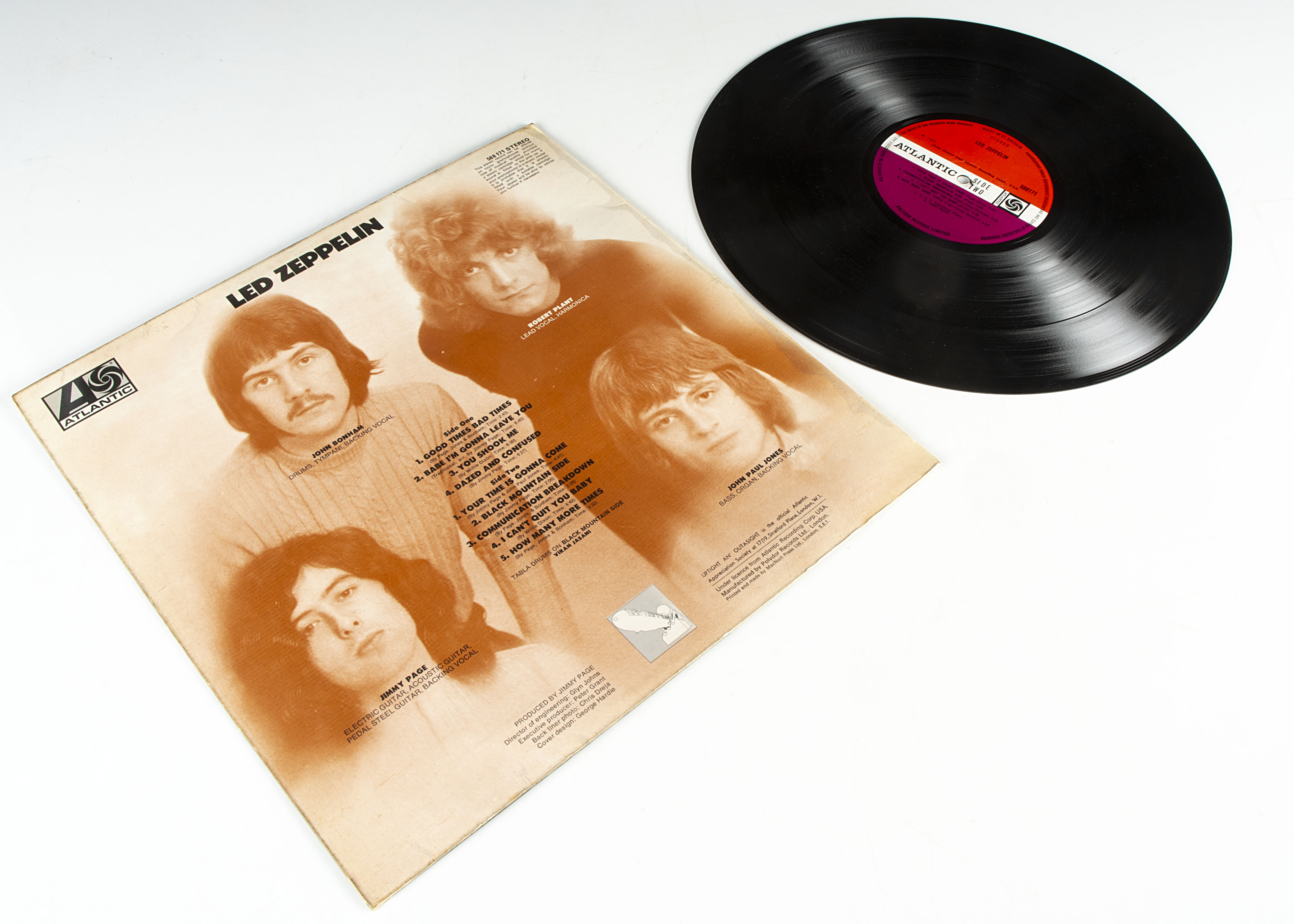 Led Zeppelin LP, Led Zeppelin LP - Original UK First Pressing 1969 on Atlantic (588171) - Fully - Image 2 of 2