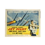 Jet Pilot / John Wayne Film Poster, Original half sheet 'B' poster for the 1957 film starring John