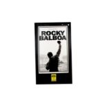 Rocky Balboa Poster, a framed and glazed limited edition poster with silver foil title - Numbered
