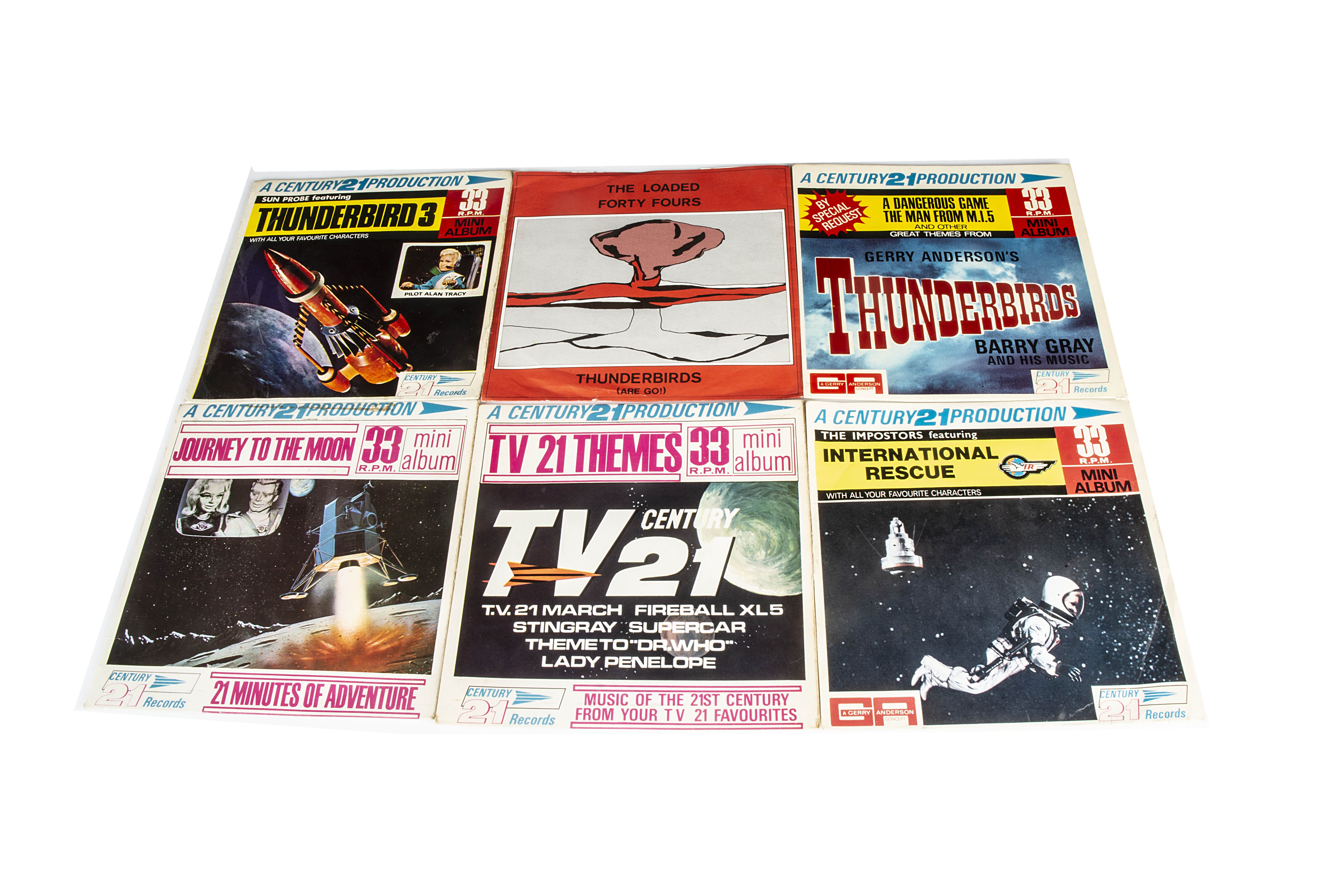Thunderbirds / Century 21 plus, twenty-two mini albums and singles relating to Thunderbirds, Century