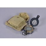 A WWII T.G. Co Ltd Mk III Field Compass, dated 1943, no.B262727, complete with canvas carry case,