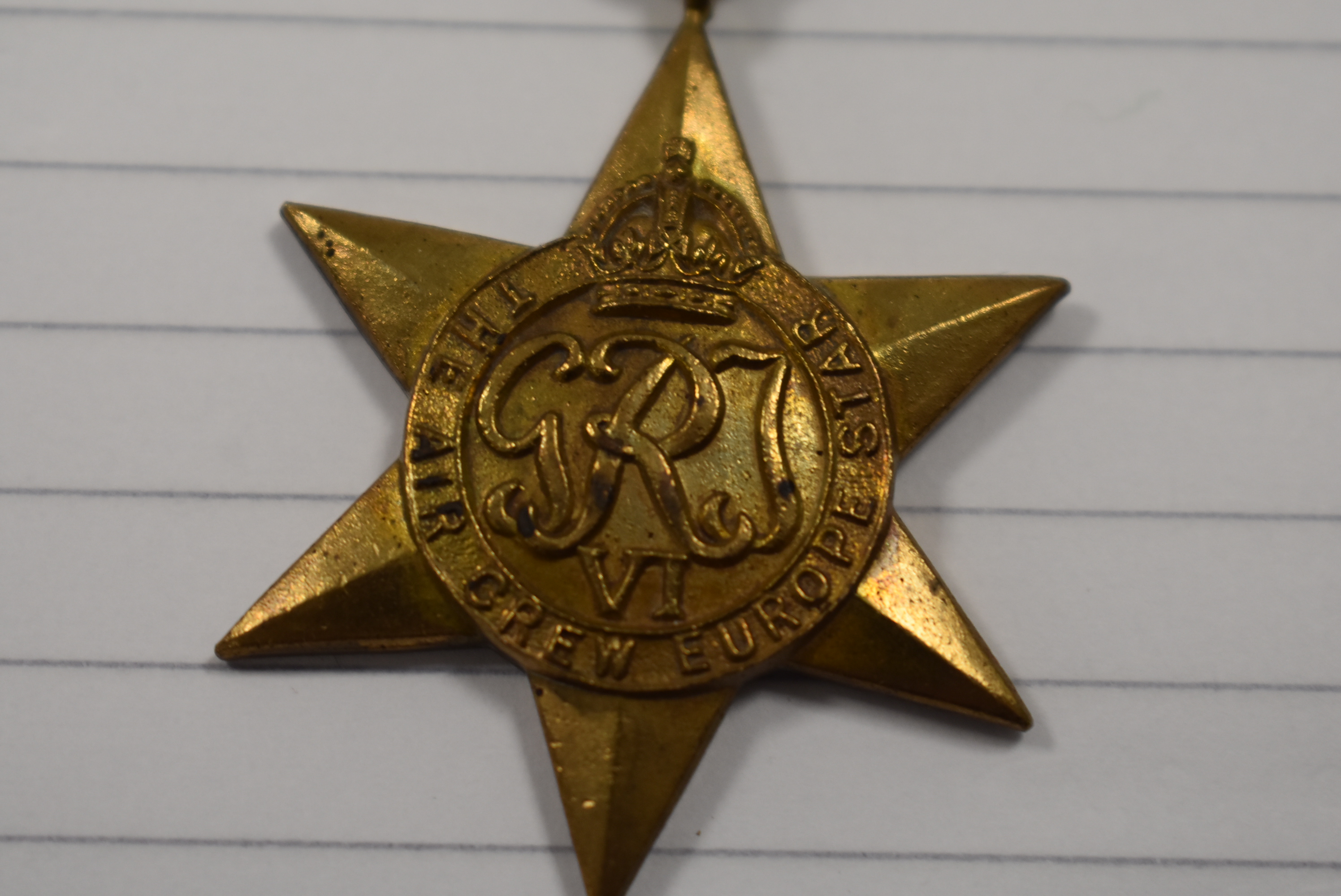 An unattributed WWII medal group, comprising a 1939-45 Star, Atlantic Star, Air Crew Europe Star, - Image 2 of 3