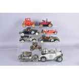 A group of model car desk lighters, in the form of vintage cars, various models and ages (parcel),