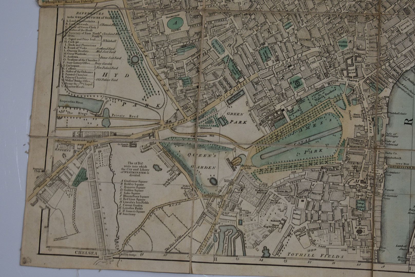 Bowles's New Pocket Plan of the Cities of London & Westminster; with the Borough of Southwark: - Image 3 of 8