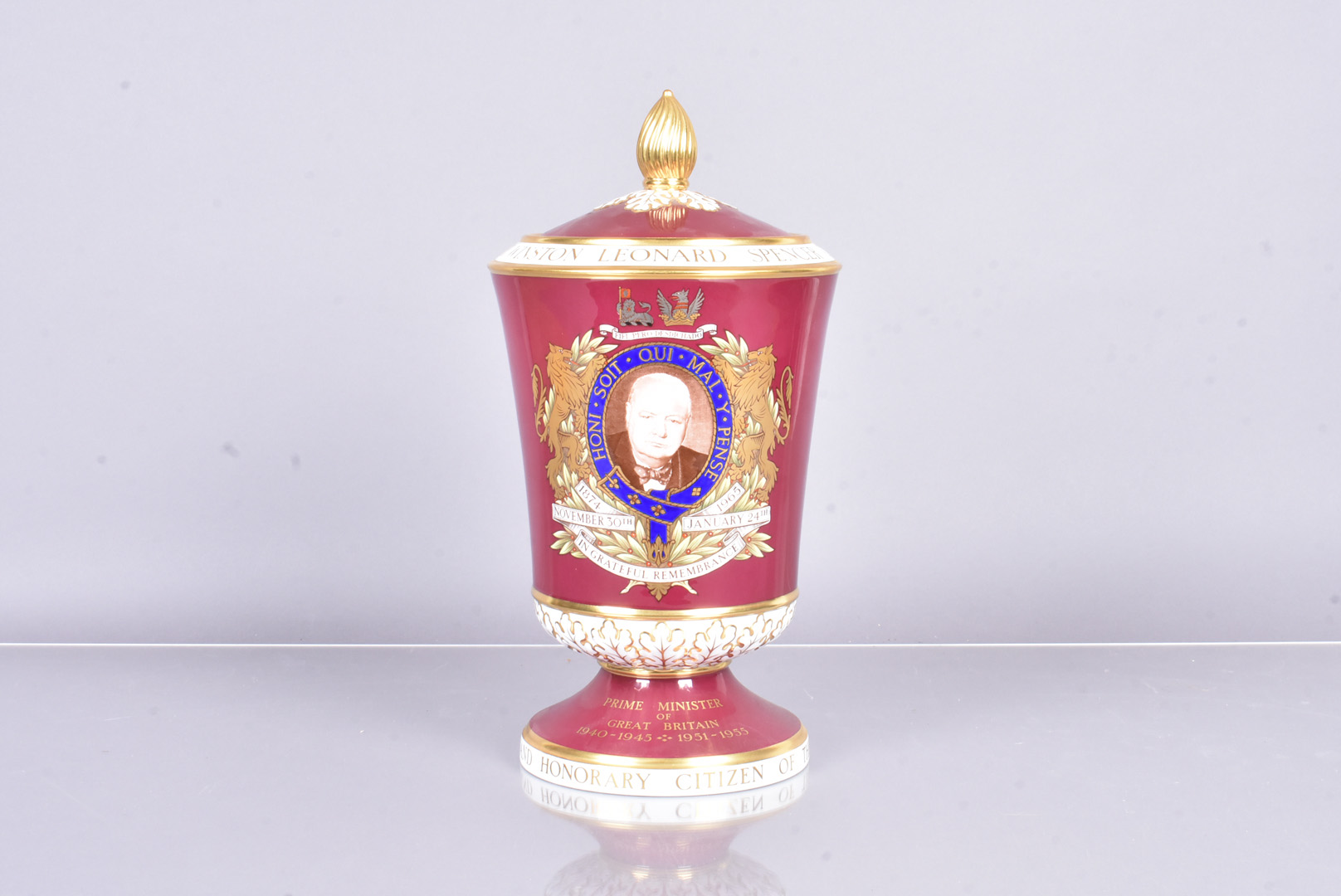 The Spode Churchill Vase 1965, commissioned by Thomas Goode & Company, Limited Edition 41 of 125,