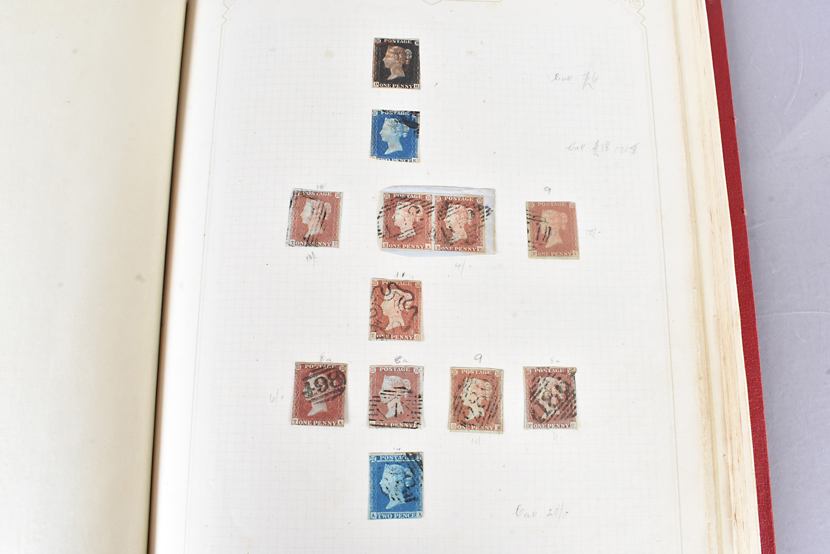 A well presented Victorian and later British Stamp album, including Penny Black (DH), Penny Red Pair