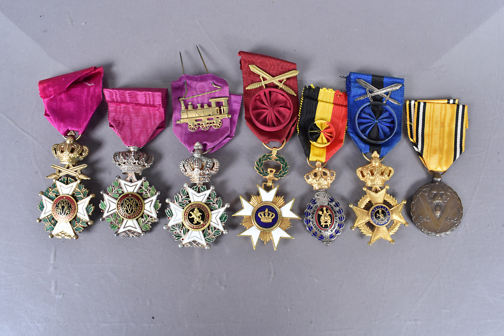 Belgium, an assortment of Belgian Orders and Medal, including three Orders of Leopold I, Order of