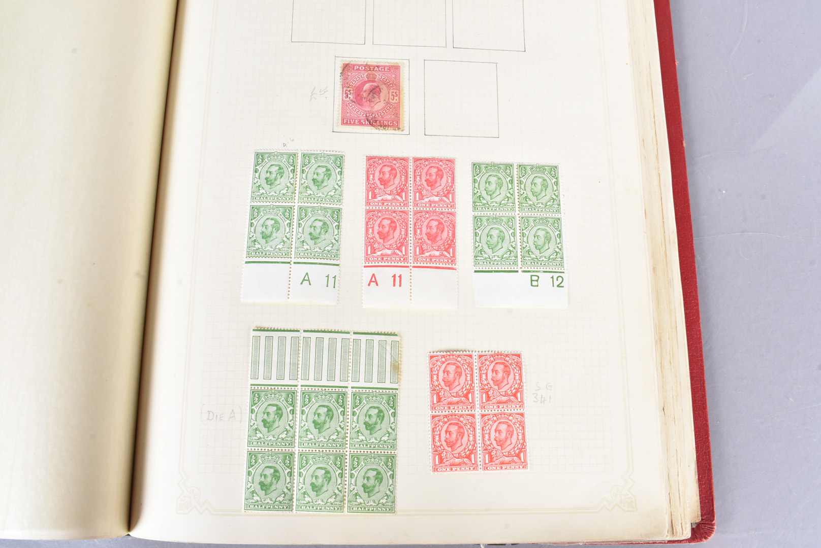 A well presented Victorian and later British Stamp album, including Penny Black (DH), Penny Red Pair - Image 6 of 10