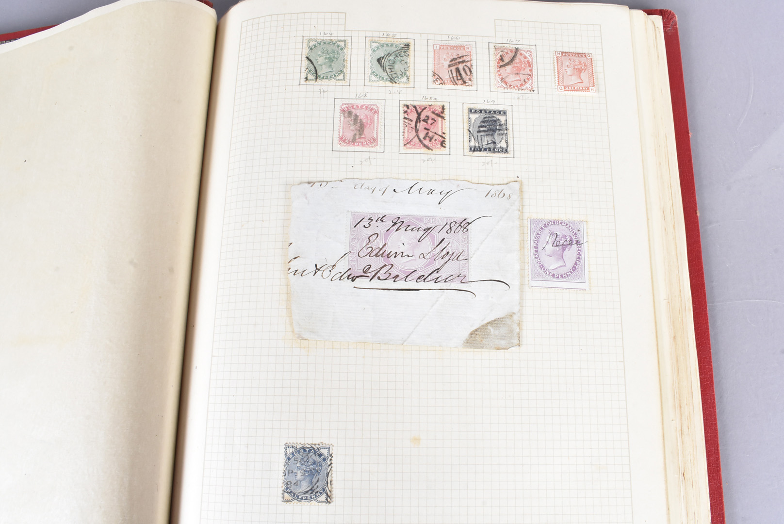 A well presented Victorian and later British Stamp album, including Penny Black (DH), Penny Red Pair - Image 3 of 10