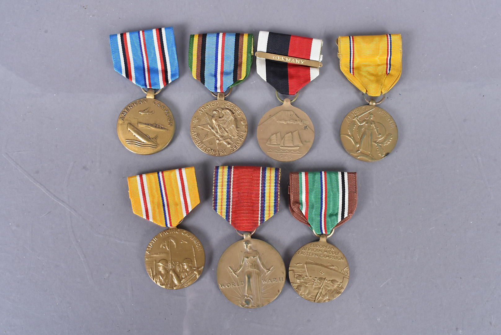 United States of America, an assortment of US medals, including WWII Victory, American Campaign,