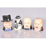A group of four Character/Toby jugs, to include a Kevin Francis, modelled by Ray Noble, 404/750,