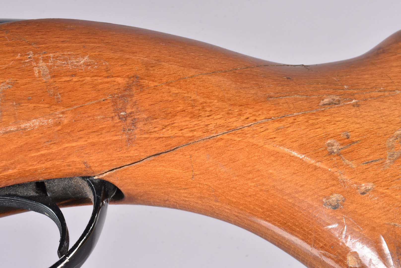 A BSA Mercury .22 break barrel air rifle, serial 2B15453, with damages, missing butt pad, Face to - Image 4 of 4