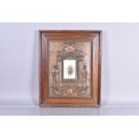 A WWI Great War Memorial frame, in plaster and wood, with motto 'The Path of Duty was the Way to