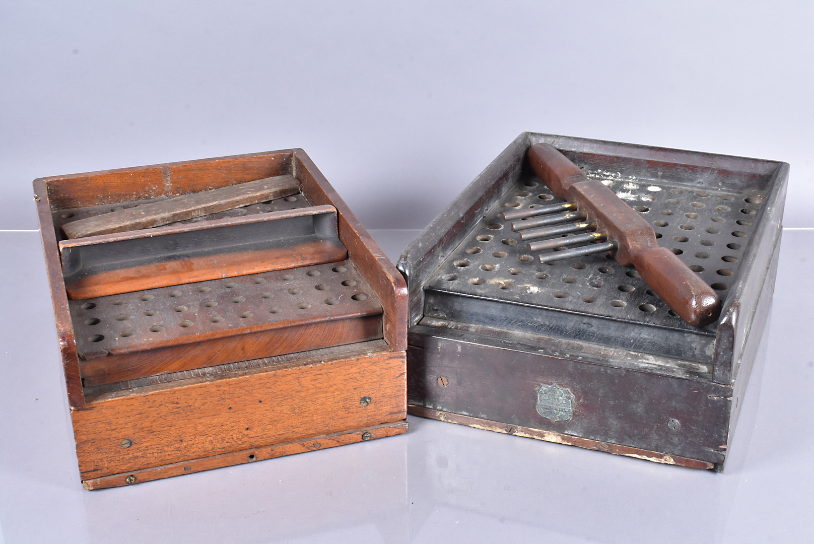 Two Vintage Cartridge Loaders, one with J. Erskine platque to the front (2)