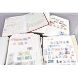 An assortment of British and World Stamps, including Leeward Islands, Singapore, Malawi, Malaya,