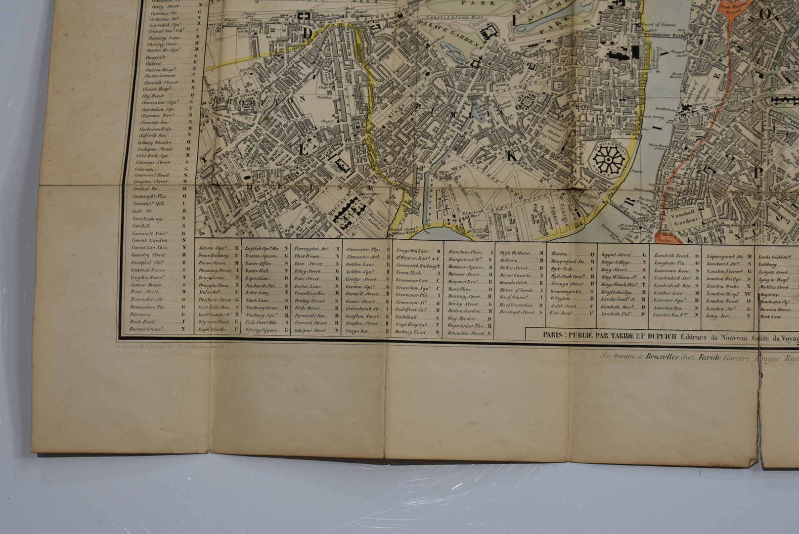 French - Guide to London, Nouveau Plan De Londres Avec L'Indication des Derniers Changements, - Image 4 of 8