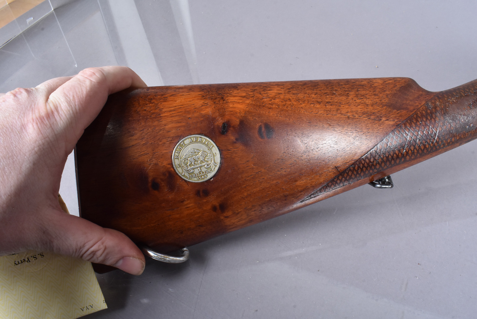 A Deactivated Spanish A.Y.A 12 Bore Single Barrel shotgun, serial 181360, complete with a Birmingham - Image 3 of 5