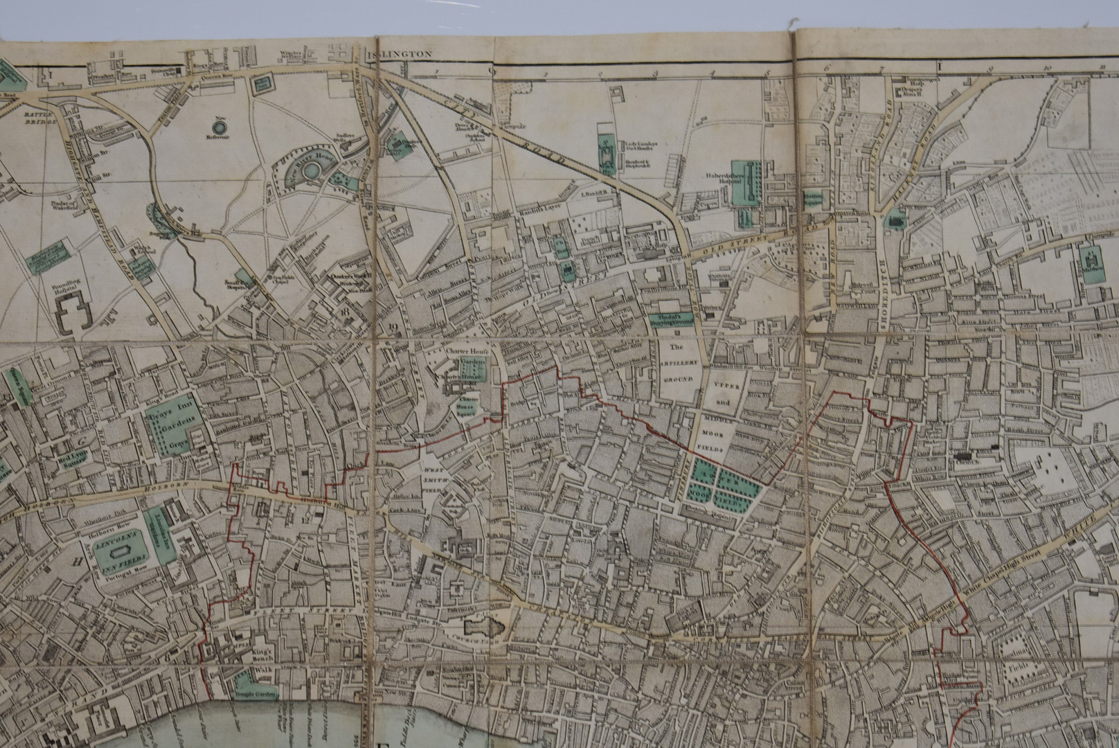 Bowles's New Pocket Plan of the Cities of London & Westminster; with the Borough of Southwark: - Image 4 of 8