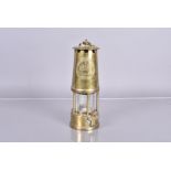 The Protector Lamp & Lighting Co Ltd No.6 lamp, in brass, 25cm tall