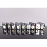 A group of nine watch/clock lighters, including Buler, Anker, Aircraft, Timemaster and another,