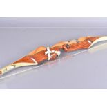 A Contessa One Piece Archery bow, supplied by Aylesbury Toxophily Crafts, complete with carry case