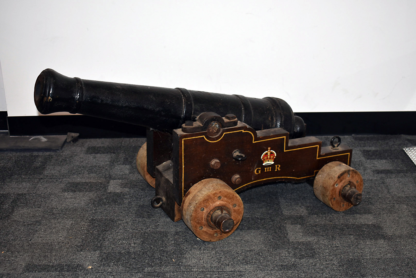 A late 18th early 19th Century European Saluting Gun, possibly Swedish, with 70cm long barrel,