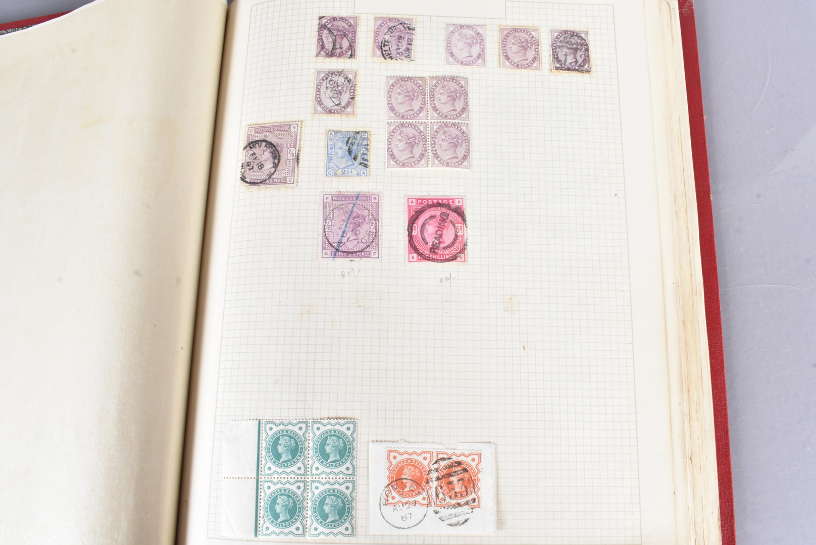 A well presented Victorian and later British Stamp album, including Penny Black (DH), Penny Red Pair - Image 4 of 10