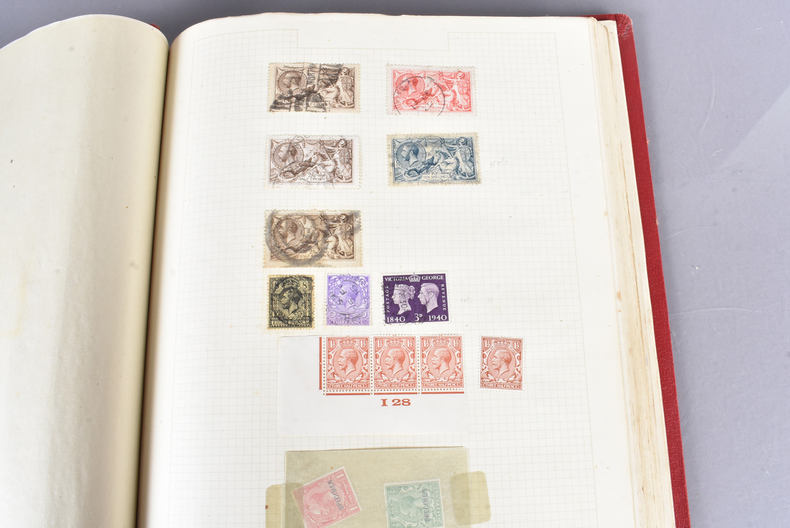 A well presented Victorian and later British Stamp album, including Penny Black (DH), Penny Red Pair - Image 7 of 10