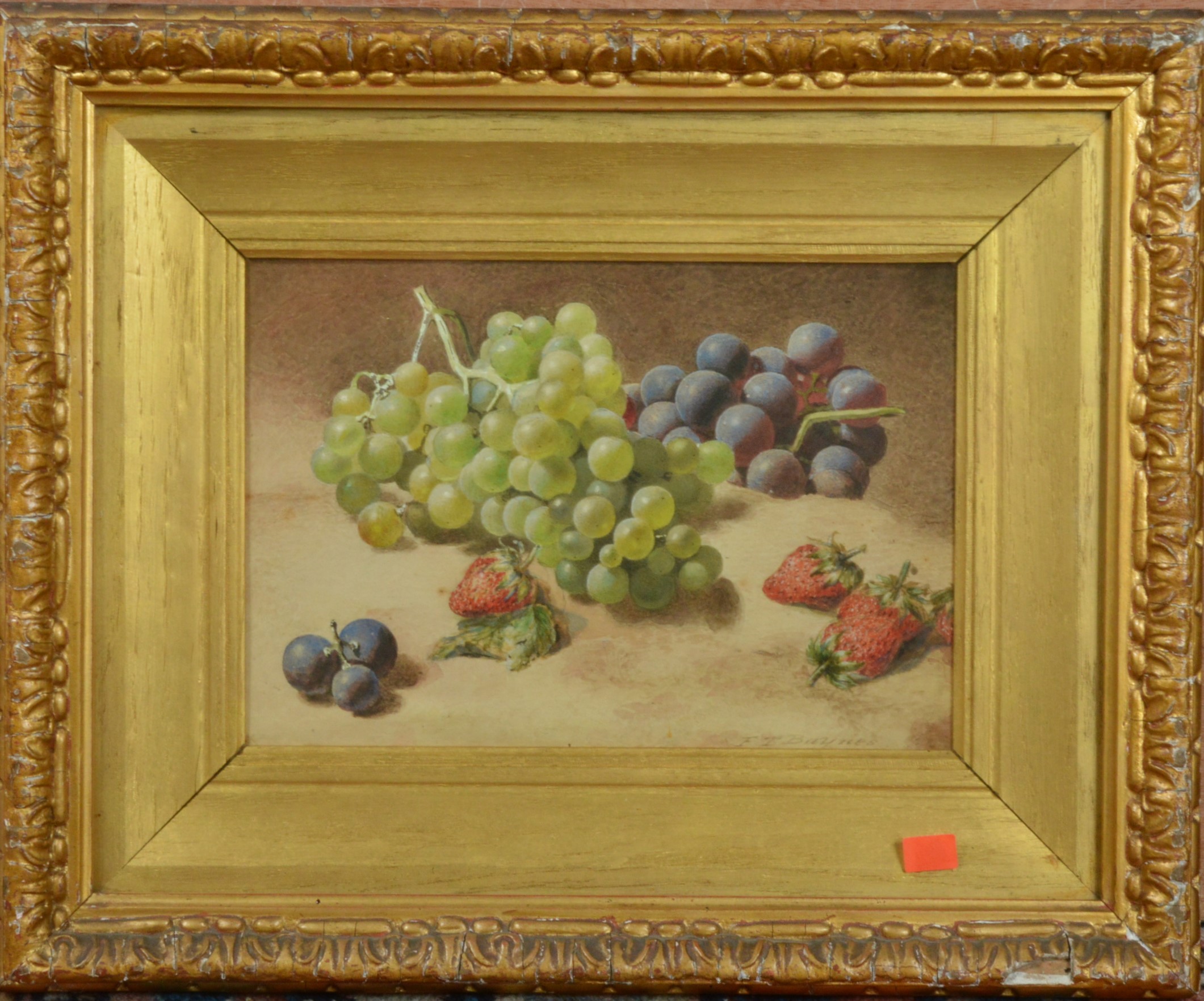 Frederick Thomas Baynes (British 1824-1874), fruit still life, watercolour, signed bottom right,