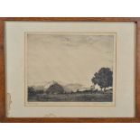 Edgar L. Pattison (British 1872-1950), an etching titled 'Evening' signed to the bottom right in