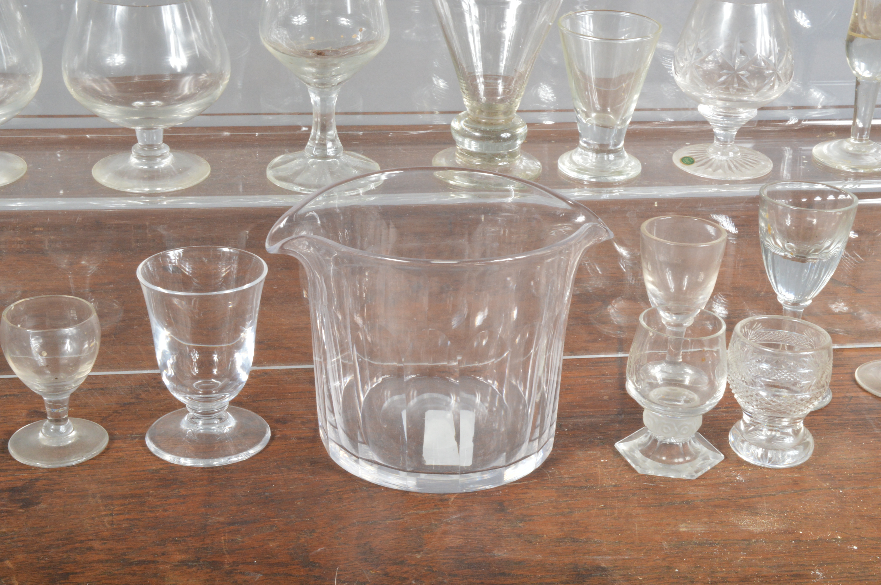 A collection of glassware, mostly drinking glasses, for port, sherry, champagne the largest flute - Image 2 of 2