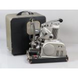An Ampro 16mm Silent & Sound Projector, serial no S 11432 E, untested, G-VG, with Simplex Ampro