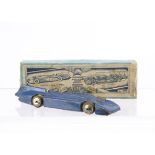 A Britains No.1400 Bluebird Land Speed Record Car, two piece casting, blue body shell, white driver,