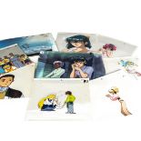 Anime Animation Cels, from various shows including Magical Princess Minky Momo, La Blue Girl (2),