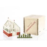 Rare boxed Cherilea Miniature Greenhouse, VG condition, complete with 2 shelves of flowers in