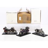 Stratford Precision Models 1:18 White Metal Motorcycles, 1960 BSA Goldstar, Honda Goldwing 20th