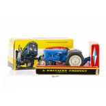 Britain's Fordson Super Major Tractor, boxed 9252 Diesel Super Major, with rubber tyres, grey