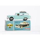 A Tri-ang Spot-On No.183 Humber Super Snipe Estate Car, light turquoise body, white interior,