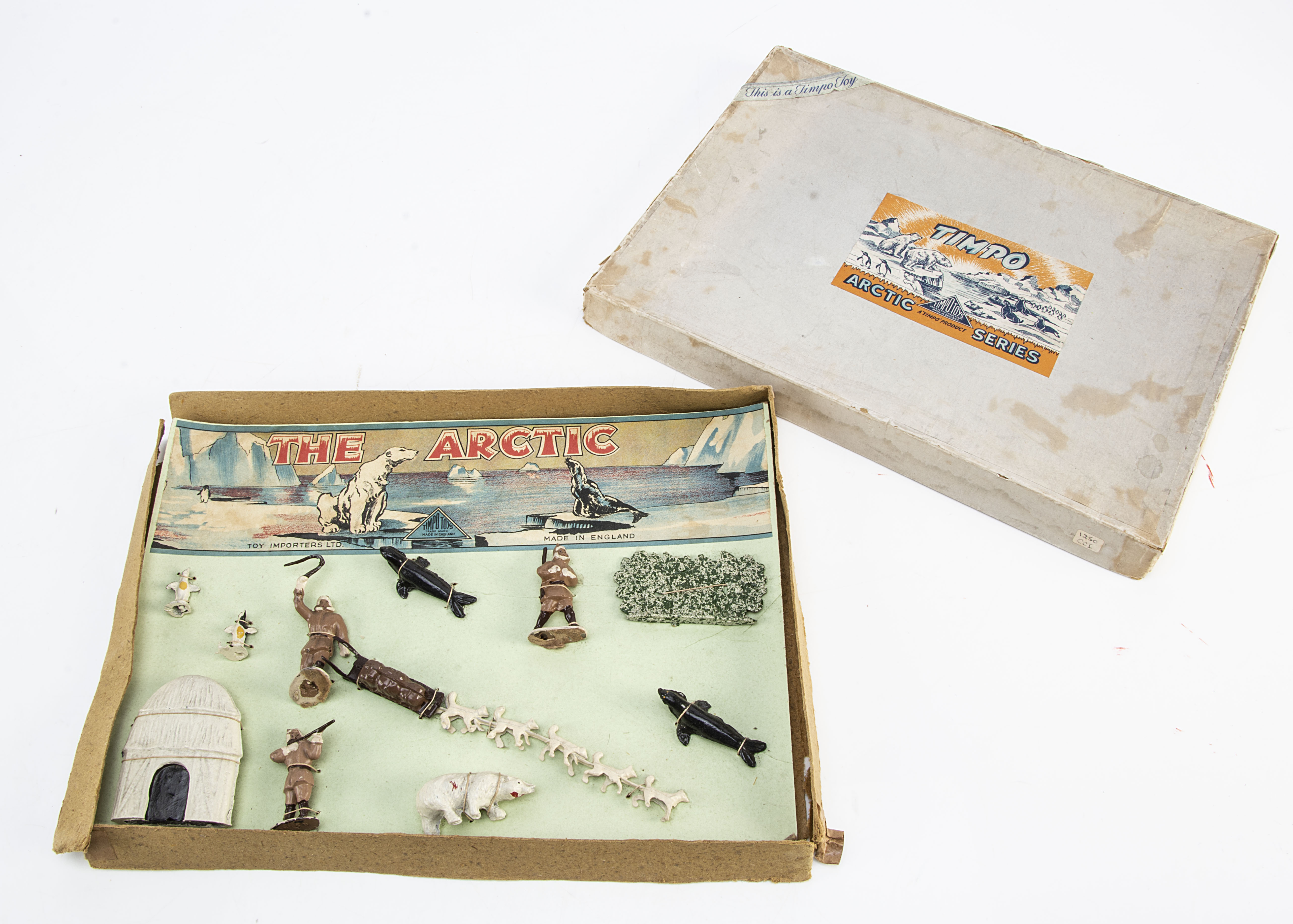 Timpo Toys boxed Arctic Series Arctic Set No.2 still strung into box ...