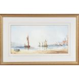 Ralph Leaper (British 20th century), boats at sea, watercolour, signed bottom right, framed,