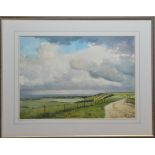 Jonathan Pomroy (British), three framed watercolours, landscape scenes, all signed to the bottom